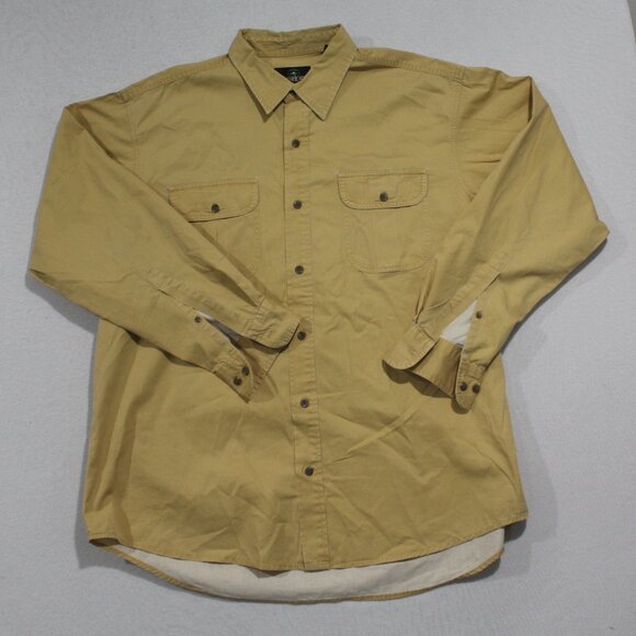 Redhead Men Yellow Casual Button Down Shirt Long Sleeve Size XL - Picture 1 of 8